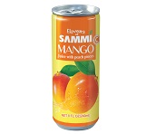 Mango Juice with Peach Pieces