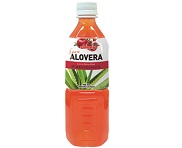 Aloe Drink with Aloe Vera Gel Pomegranate Flavor